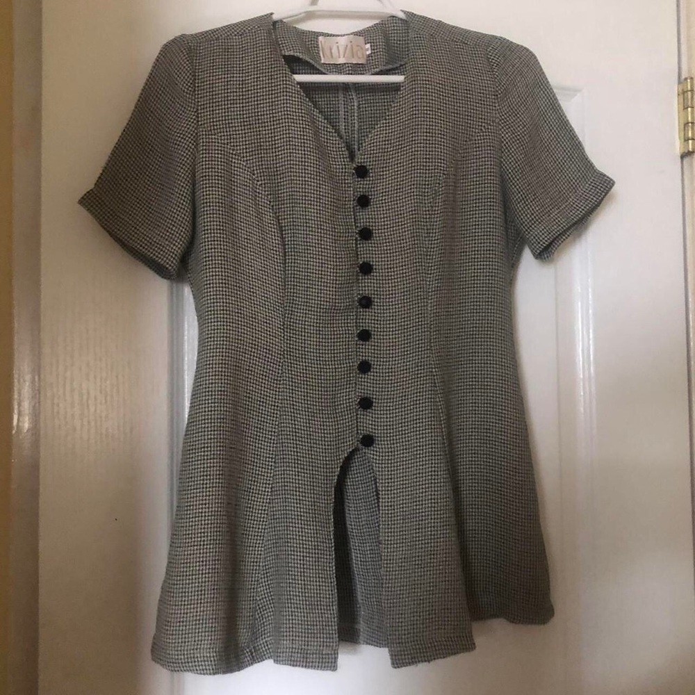 Vintage Krizia Gingham Top!